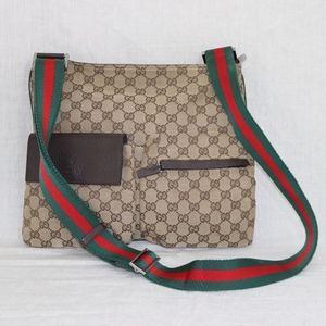 Gucci Signature "GG"s Med Messenger handbag ITALY